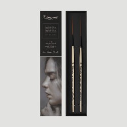 Set 2 Pennelli Sintetici Ensifera Ensifera 6118 Tintoretto, per dipingere capelli e tratti lunghi