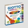 Confezione Pennarelli Punta Fine Giotto Turbo Color, 24 colori