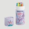 Confezione Pennarelli Giotto Turbo Soft Brush Candy Collection, 12 colori
