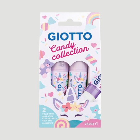 Confezione Giotto Colla Stick Candy Collection, 2 stick da 20gr