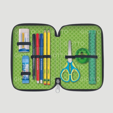Astuccio 3 Zip Stilnovo Giotto, colore viola