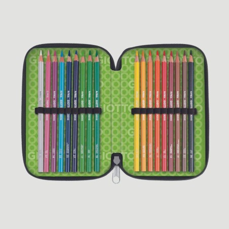 Astuccio 3 Zip Stilnovo Giotto, colore viola