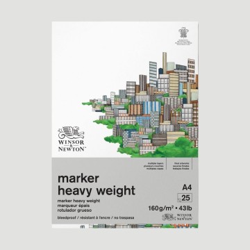 Album per Marker Winsor&Newton, 25 Fogli e Grammatura 160gr