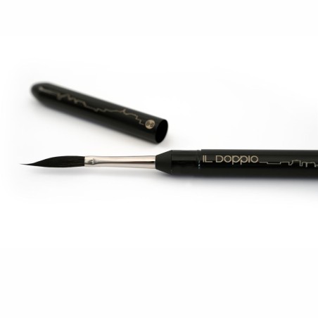 Pennello da viaggio Il Doppio 2 Borciani e Bonazzi, doppia punta