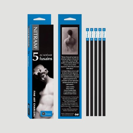 Confezione 5 Carboncini Tradizionali Nitram, Gradazione H