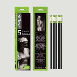 Confezione 5 Carboncini Tradizionali Nitram, Gradazione B