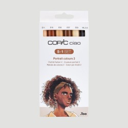 Set Marker Copic Ciao Portrait 2, 5 colori per ritratto + 1 Multiliner