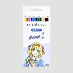 Set Marker Copic Ciao Manga 1, 5 colori + 1 Multiliner
