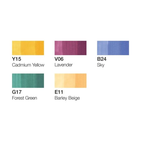 Set Marker Copic Ciao Manga 1, 5 colori + 1 Multiliner