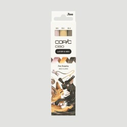 Set Marker Layer&Mix Copic Ciao Pet Palette, 3 colori per illustrazioni di animali