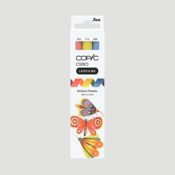Set Marker Layer&Mix Copic Ciao Brilliant Palette, 3 colori brillanti