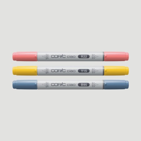 Set Marker Layer&Mix Copic Ciao Brilliant Palette, 3 colori brillanti