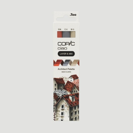 Set Marker Layer&Mix Copic Ciao Architect Palette, 3 colori