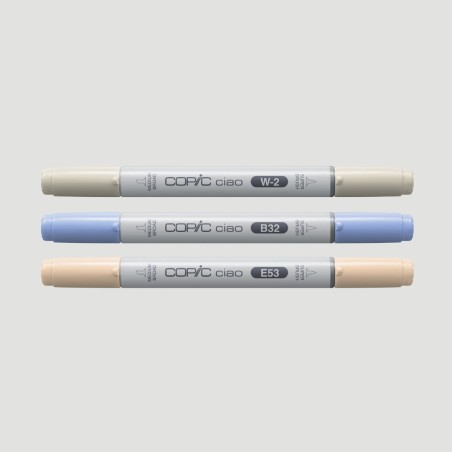 Set 3 Marker Layer&Mix Copic Ciao Cozy Palette, colori caldi e naturali