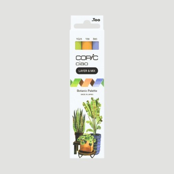 Set Marker Layer&Mix Copic Ciao Botanic Palette, 3 colori per illustrazioni botaniche