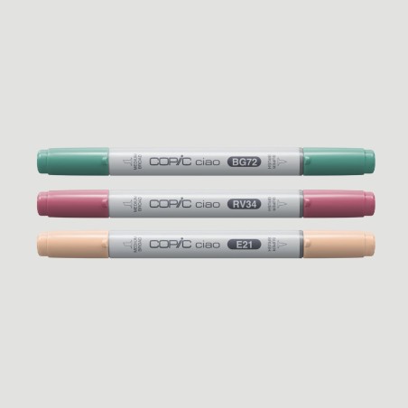 Set Marker Layer&Mix Copic Ciao Vibrant Palette, 3 colori vibranti