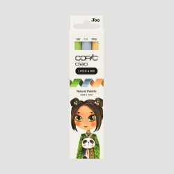 Set Marker Layer&Mix Copic Ciao Natural Palette, 3 colori naturali