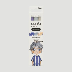 Set Marker Layer&Mix Copic Ciao Serene Palette, 3 colori