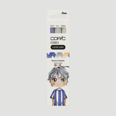 Set Marker Layer&Mix Copic Ciao Serene Palette, 3 colori