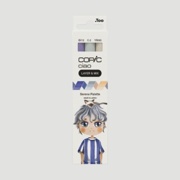Set Marker Layer&Mix Copic Ciao Serene Palette, 3 colori