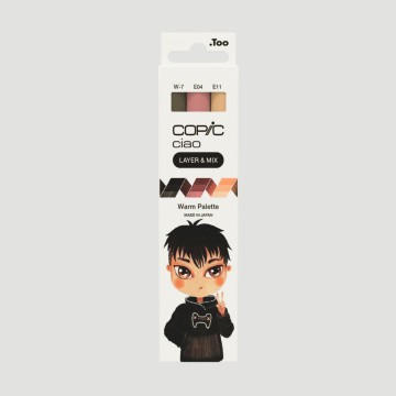 Set Marker Layer&Mix Copic Ciao Warm Palette, 3 colori