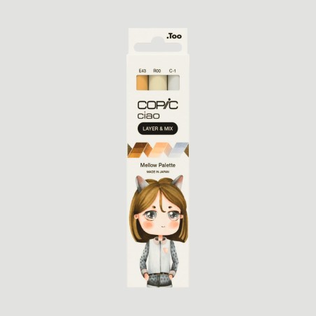 Set Marker Layer&Mix Copic Ciao Mellow Palette, 3 colori