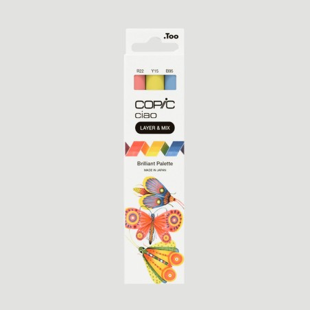 Starter Set 3 Marker Copic Ciao Layer&Mix Brilliant, con album A5
