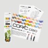 Starter Set 3 Marker Copic Ciao Layer&Mix Botanic, con album A5