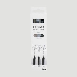 Set 3 Copic Multiliner, colorati