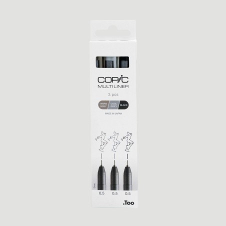 Set 3 Copic Multiliner, colorati