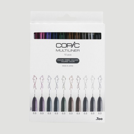 Set 10 Copic Multiliner, colorati
