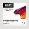 Set 12 Colori Acrilici Heavy Body Liquitex, tonalità essenziali formato 22ml