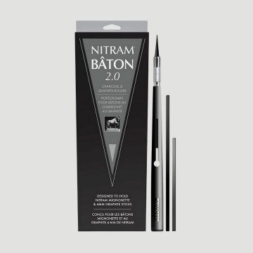 Nitram Baton 2.0, Kit con Pennino, Carboncino e Grafite