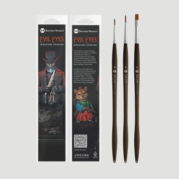 Set 3 Pennelli per Miniature Armory Borciani e Bonazzi, Starter Set Serie 650