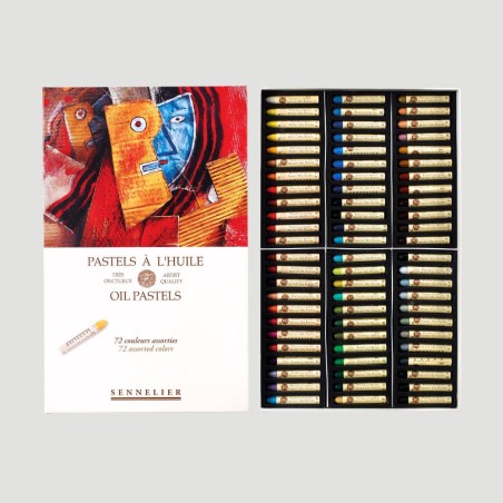 Set 72 Pastelli a Olio Sennelier, colori assortiti