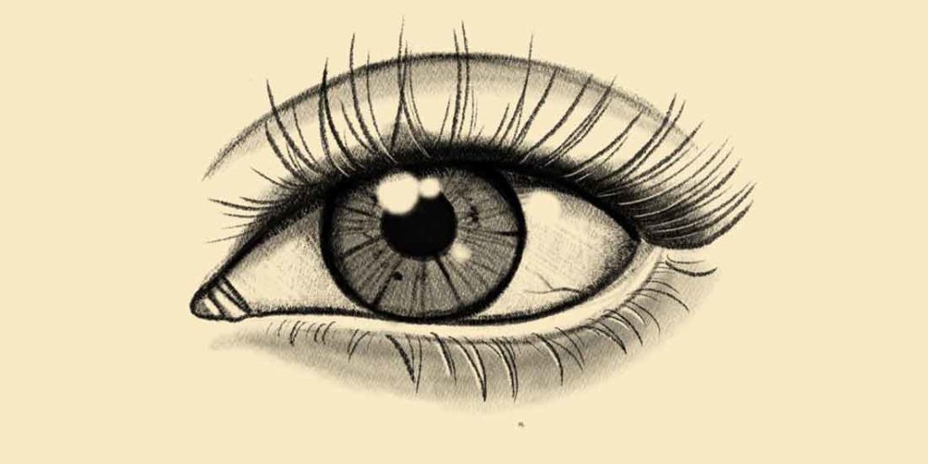 Il disegno dell'occhio completo