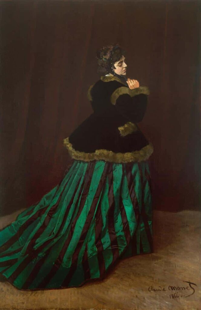 Donna con il vestito verde, Monet