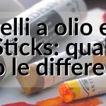 Quali sono le differenze tra pastelli a olio e oil sticks?