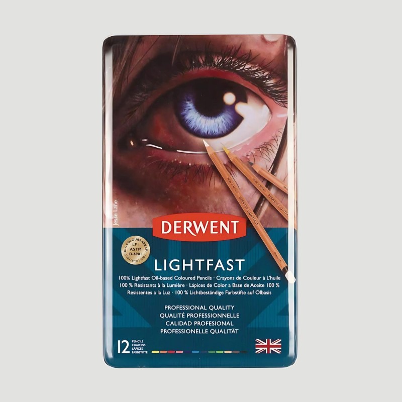 Confezione Matite Colorate Derwent Lightfast, 12, 24, 36, 72 e 100 colori