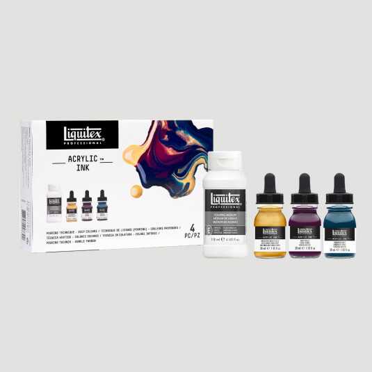 Acrilico Liquitex Ink! - Tecnica Pouring Colori Scuri