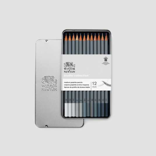 Confezione 12 Matite in Grafite media Durezza - Winsor&Newton