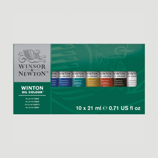 Confezione Olio Winton Winsor&Newton, 10 Colori Assortiti