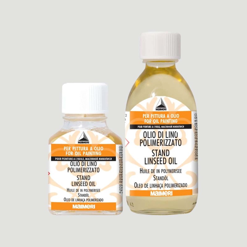 Olio di Lino Polimerizzato Maimeri, per colori a olio