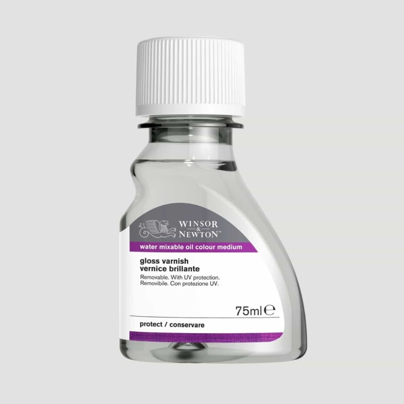 Vernice Lucida Anti Raggi UV per Colori ad Olio Artisan Winsor&Newton, flacone da 75ml